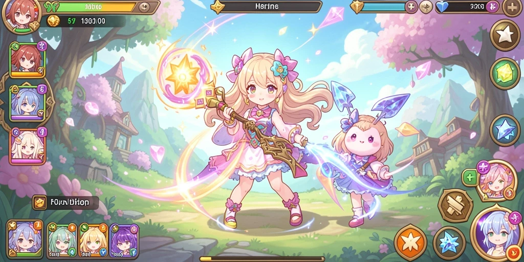 rumahtoto - Skrinsut menampilkan karakter-karakter unik yang tersedia dalam game.